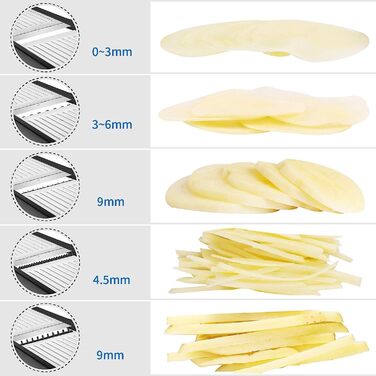 Професійний овочеріз Mandoline Mandoine з 6 лезами та контейнером 3.3 л. Овочеріз, жульєн, подрібнювач цибулі, захист рук, чорно-зелений (L, чорний)