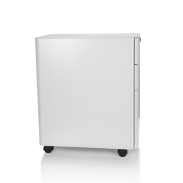 Контейнер на колесах COLOR I, метал білий (hjh OFFICE)