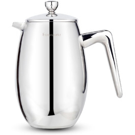 French Press Easyworkz Nando: термо-кавоварка з нержавіючої сталі, 700 мл, подвійні стінки