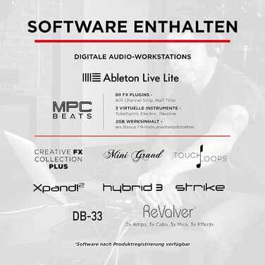 M-Audio Air 192|6: USB аудіоінтерфейс для запису в студійній якості з 2 XLR/Line входами + ПО