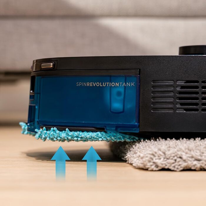 Робот-пилосос та робот-мийник Cecotec Conga M100 з ШІ та керуванням через додаток. Потужність всмоктування 20000Pa, штучний інтелект, силіконова щітка Anti-Tangle, обертові мопи, автономність до 220 м²