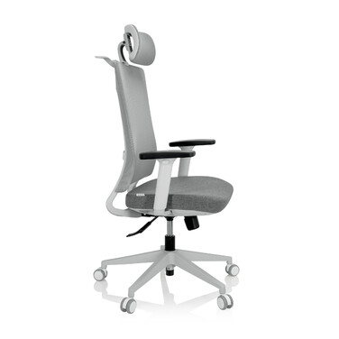 Офісне крісло COMFIO WMH з сірої сітчастої тканини / тканини hjh OFFICE