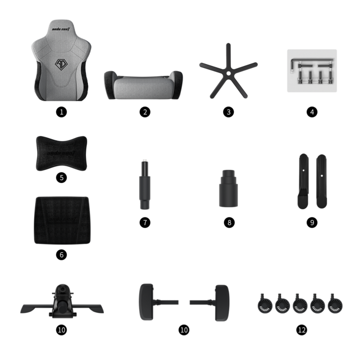 Крісло ігрове Anda Seat T-Pro 2 Black Size XL