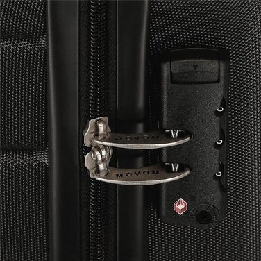 Набір валіз Movom Galaxy (2 шт): велика (68 см, чорна) та середня (55 см, блакитна), ABS, 111 л, 6.56 кг