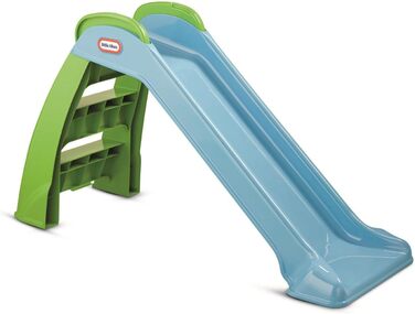 Дитячий гірочка Little Tikes First Slide - ігровий набір для дому та саду, безпечний та міцний, для дітей від 18 місяців (зелено-блакитний)