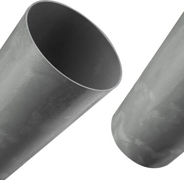 Набір горщиків KADAX (3 шт) з дерев'яною стружкою, сірий бетон, 19.25/30 см