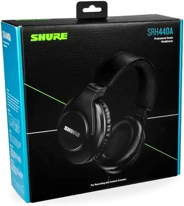 Навушники-вкладиші студійної якості Shure SRH440A регульовані та складні - 2022 Gen 2