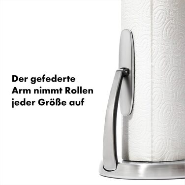 Тримач для паперових рушників OXO Good Grips SimplyTear з нержавіючої сталі