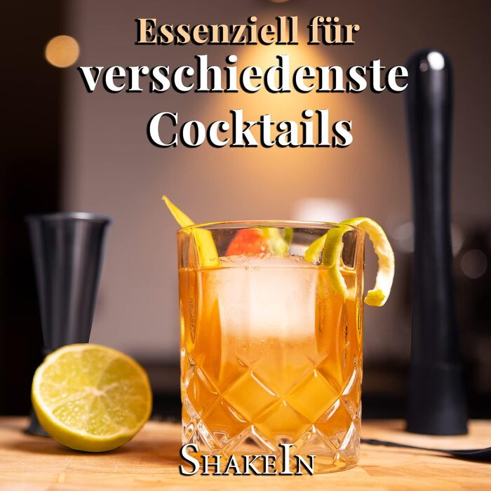 Набір для коктейлів 12 предметів: шейкер, барний аксесуар, нержавіюча сталь, 750 мл