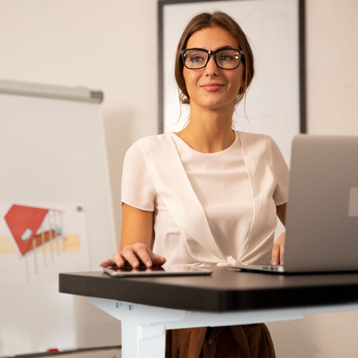 Регульована по висоті стільниця Relaxdays