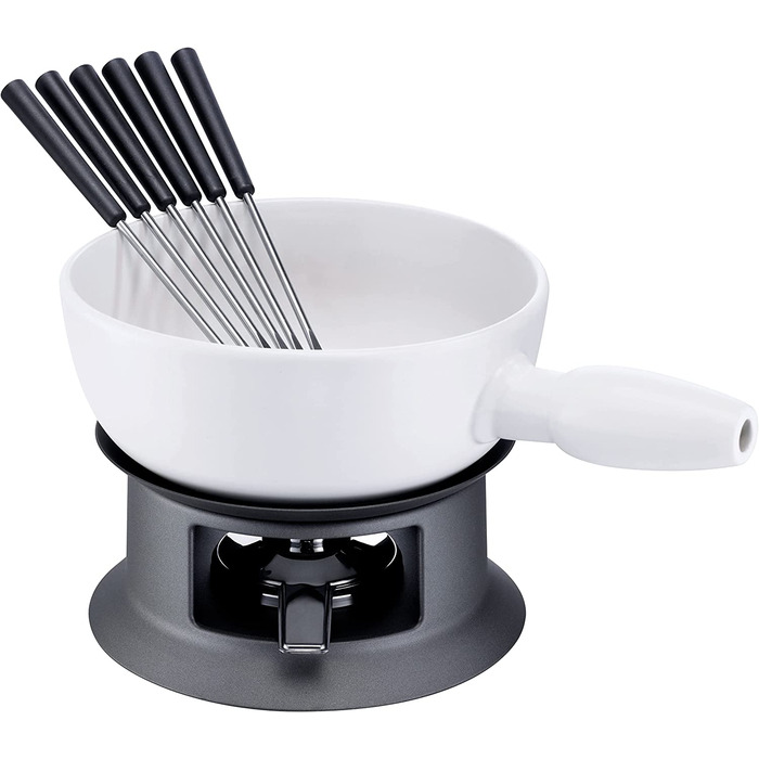 Фондю Schulte-Ufer Tessin 20 см, білий, з імітацією нержавіюючої сталі