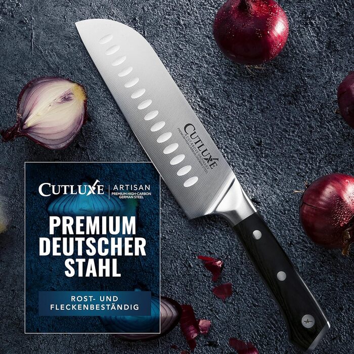 Ніж для шинкі та м'яса Cutluxe – 30 см, преміум-якість, сталь, ергономічна ручка, з піхвою, серія Artisan