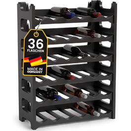 Стелаж для пляшок Alpfa на 36 пляшок, антрацит - Made in Germany