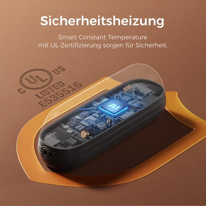 OCOOPA Грілки для рук UT2S Mini, 5200mAh, 2 шт. - Магнітні електричні грілки для рук, багаторазові, для кемпінгу та активного відпочинку, подарунок для жінок та чоловіків (Жовта квітка)