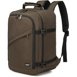 Кабінний рюкзак Kono 40x20x25 см для Ryanair, 20L, мінімалістичний, коричневий