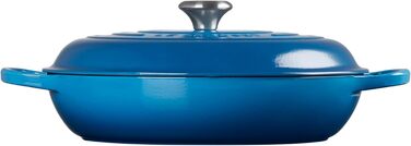 Le Creuset Signature Казанок з чавуну, Ø 30 см, 3,5 л, Azure (Марсель), для всіх плит, включаючи індукцію