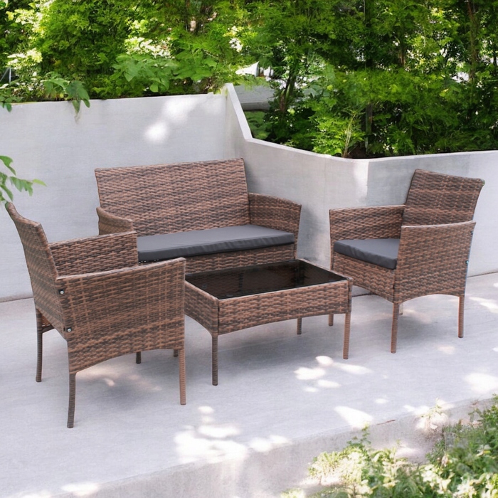 Комплект садових меблів із техноротанга Ideal Garden від MTG Trade Group, 4 предмети