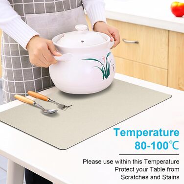 Набори підставки під тарілки 6 шт. з екошкіри, 43x30 см (червоний/бежевий)