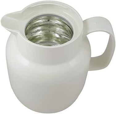 Термос Helios Mondo Push з нержавіючої сталі, 1.3 л, білий