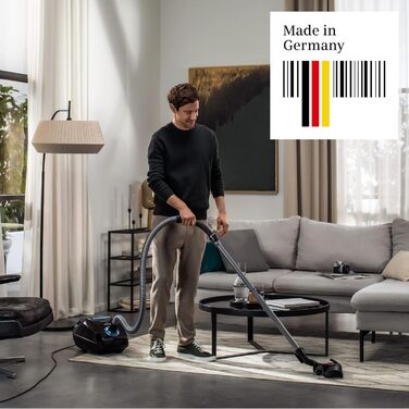 Пилсос Siemens Staubsauger Q5.0 extreme silencePower VSQ5X1230 з мішком, для алергіків, гігієнічний фільтр, 850 Вт, чорний