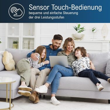 Повітряочисник ProfiCare® PC-LR 3075: для кімнат до 20 м², 2 фільтри, сенсорне керування