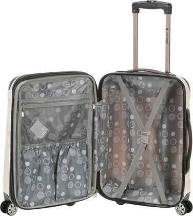 Набір валіз Rockland London Hartschalen 3шт (20/24/28 см), білий. Валізи з жорстким корпусом та колесами