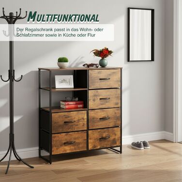 Комод Relaxdays з 6 висувними ящиками