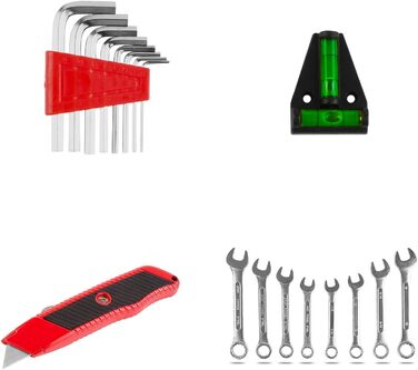Набір інструментів 95 предметів у пластиковому кейсі Werkzeugkoffer: набір для дому, авто, гаража з тріскачкою, викрутками та ключами