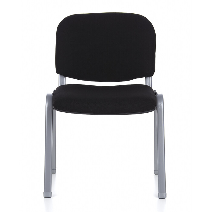 Крісло для відвідувачів / Конференційне крісло / Комплект з 4 крісел XT 600 срібного / чорного кольору hjh OFFICE