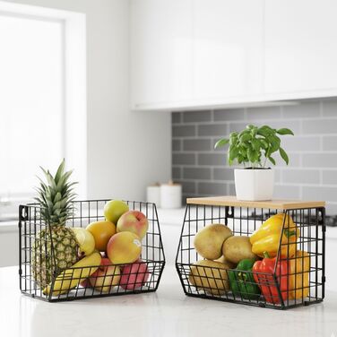 Підвісна полиця Relaxdays для зберігання фруктів та овочів