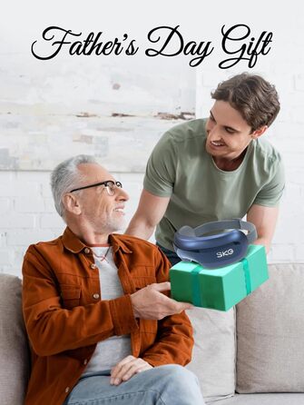 Масажер для очей SKG E3 PRO з підігрівом, вібрацією та Bluetooth, маска для очей від темних кіл та сухості, покращує сон, подарунок для всієї родини