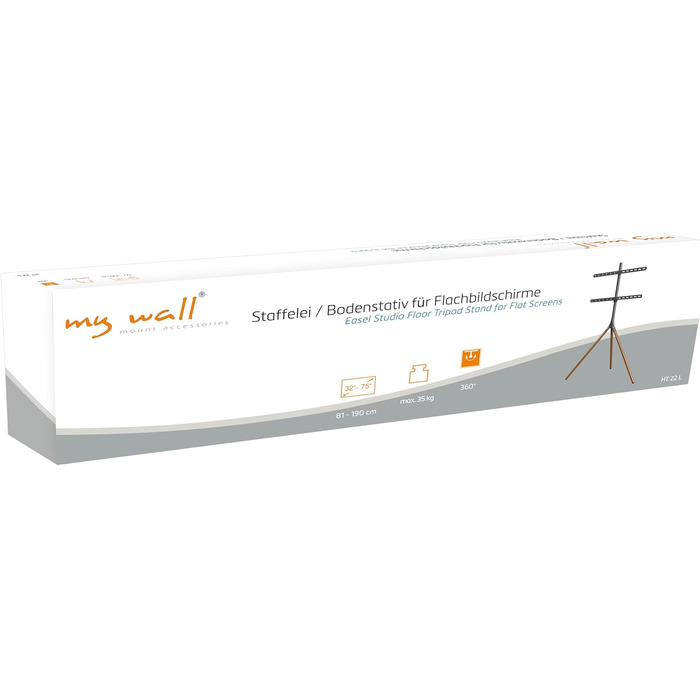 Підставка для телевізора My Wall HT22L: регульована висота, поворотна, для телевізорів 32-75 дюймів (81,3-190,5 см), дерев'яний дизайн