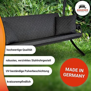 Гойдалка Ангелер Голлівуд Елеганс Джой – для сидіння, лежання та відпочинку, з функцією ліжка, проста збірка, Made in Germany, високоякісний матеріал, темно-сірий