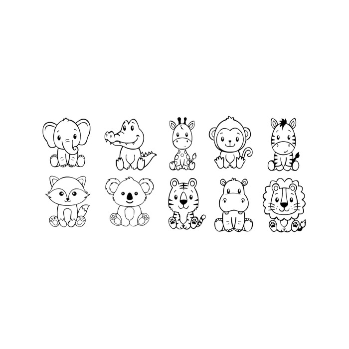 Дитячий набір столових приборів з гравіюванням імені | Персоналізований посуд для дітей | Подарунок на хрещення, день народження | Тема: Сафарі, Екскаватор