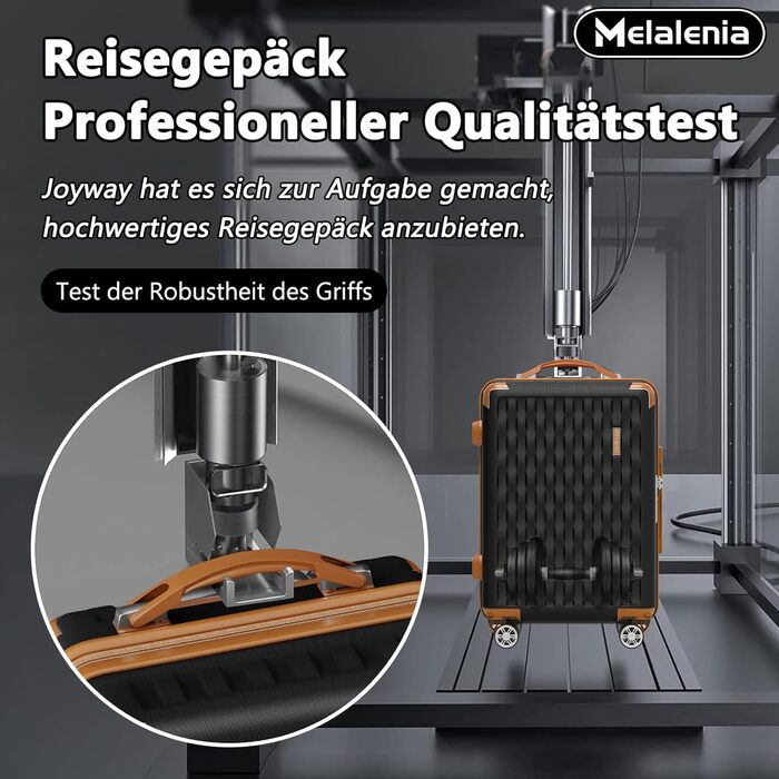 Набір валіз Melalenia 3 шт. з жорсткою обшивкою, чорний (M 53см + L 63см + XL 73см), з TSA замком та 4 колесами