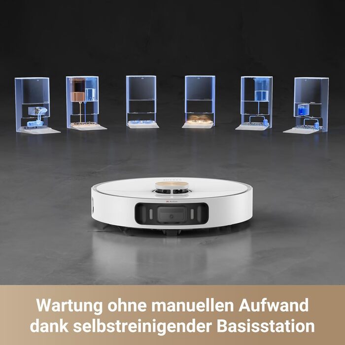 Dreame X30 Ultra: робот-пилосос та миючий робот з автоматичною очисткою, знімний миючий моп, інтелектуальна очистка килимів, потужність всмоктування 8300 Pa, білий