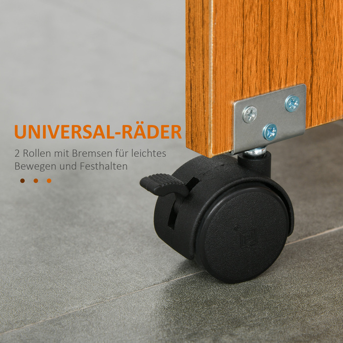 Розкладний обідній стіл, висувний обідній стіл, мобільний, сучасний дизайн, 120 см x 80 см x 73 см, тик + білий