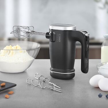 Ручний міксер CASO Click & Mix бездротовий, акумуляторний, для тіста, збитих вершків, соусів, 8 швидкостей (600-1200 об/хв)