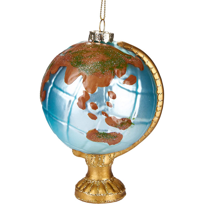 Скляна Різдвяна куля ручної роботи Глобус, видувні ялинкові прикраси фігурки забавні прикраси Підвіска Баумку
