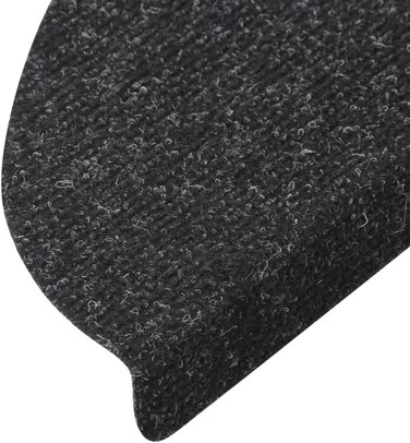 Самоклеючі килимки для сходів vidaXL, 15 шт. Колір: антрацит