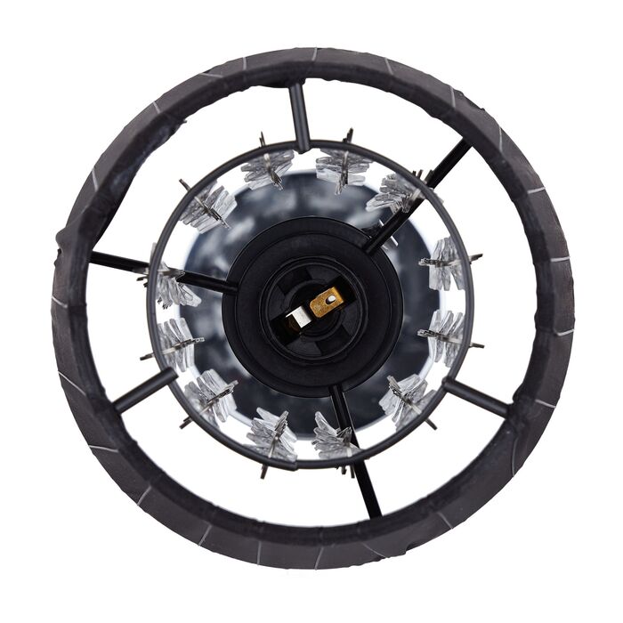 Relaxdays Кришталева Настільна Лампа з Шовковим Плафоном