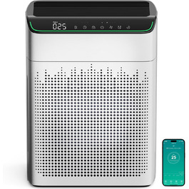 Повітряний очисник для алергіків та курців, CADR 340 м³/год, монітор PM 2,5, WiFi та Alexa, 4 режими