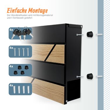 Скринниця Relaxdays з імітацією дерева та відсіком для газет