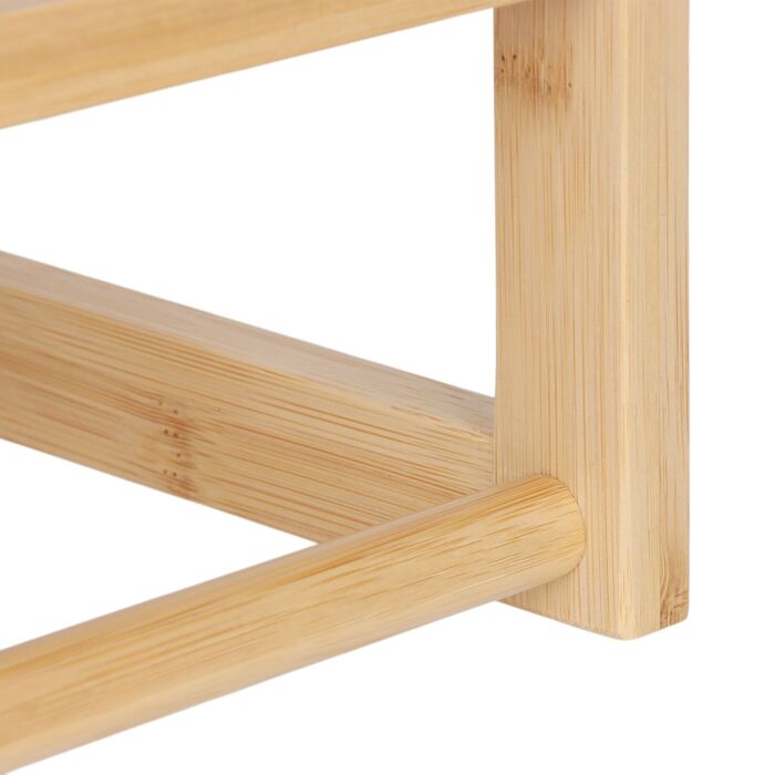 Поличка для ванної кімнати Relaxdays з гачками та тримачем для рушників