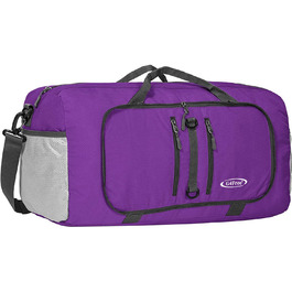 Полегшені складні дорожні сумки G4Free, 40 л, легка Дорожня спортивна сумка для багажу, Чоловіча Жіноча сумка-тоут для занять спортом, тренажерного залу, відпочинку, ночівлі, темно-фіолетовий