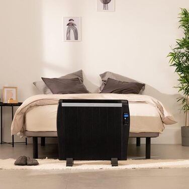 Електричний конвектор Cecotec ReadyWarm 2500 Thermal: 1800 Вт, алюміній, LCD, 3 режими, таймер, Slim, захист Overprotect, білий (8 елементів, чорний)