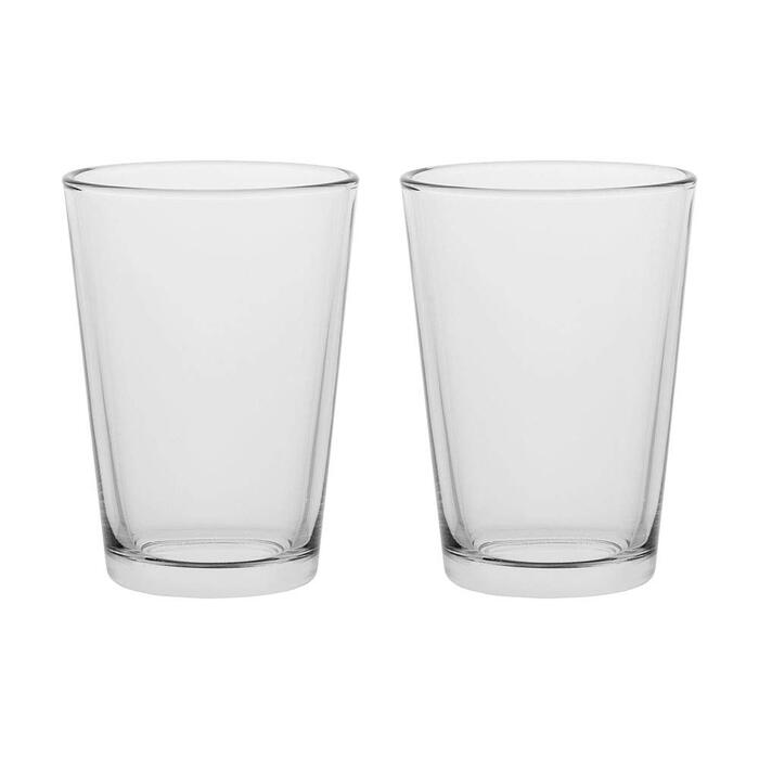 Скляна ваза для готельного бізнесу DomopolisCommercial, набір з 2 предметів (1960 мл, Набір з 2 предметів)