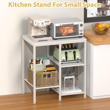 Металева кухонна вітрина-органайзер на 4 яруси, регульована, для кавової станції, чорна