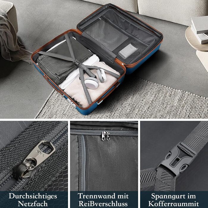 Набір валіз Joyway 5шт з ABS пластику, розширюваний, з TSA замком та 4 колесами (темно-коричневий)