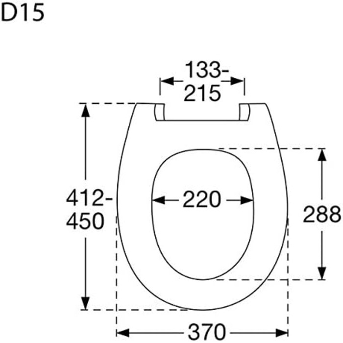 Сидіння для унітазу Pressalit 556000-D15999 Calmo